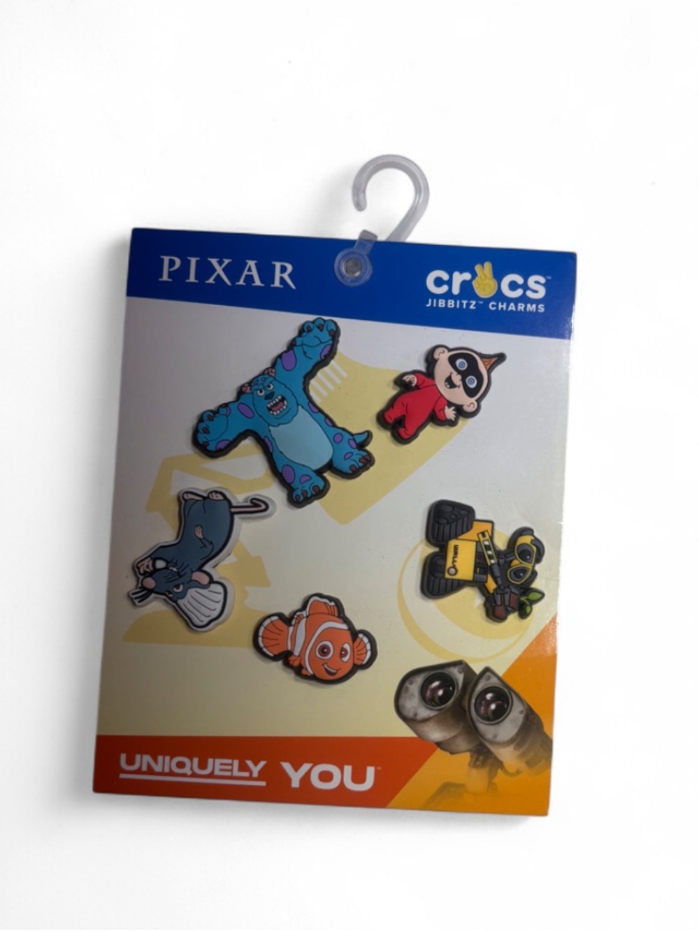 Crocs Disney Pixar 5-Pack Jibbitz Charms Sulley Jack-Jack Nemo WALL-E Remy